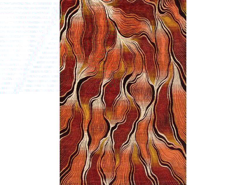 Прямоугольный ковер с рисунком из шерсти Zollanvari дизайнер - Dream Chants ARCH-00074888