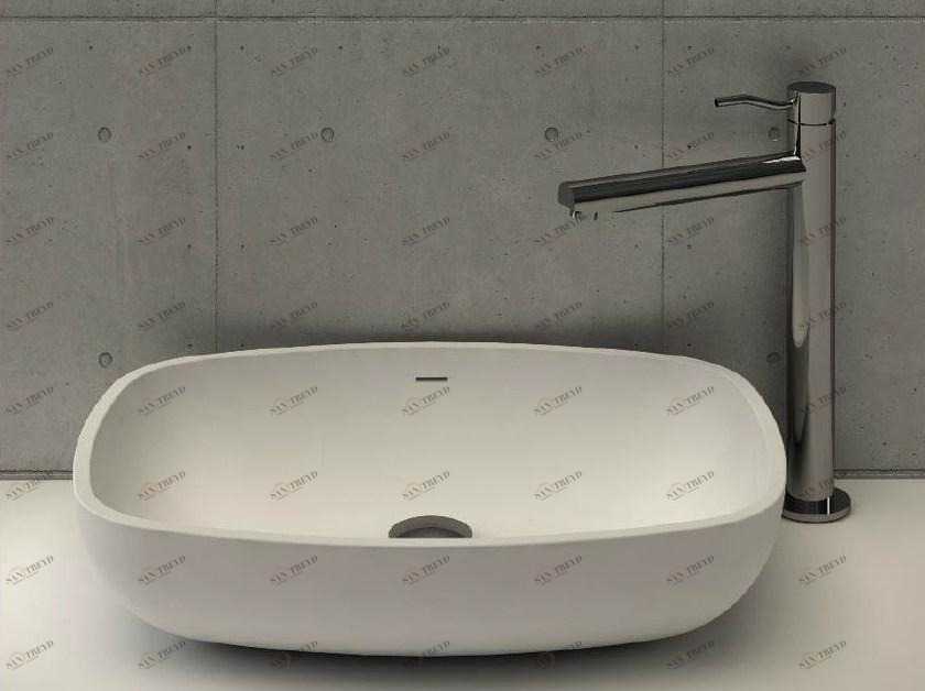 Cal0426 Накладная раковина на столешницу  овальная MOMA Design 