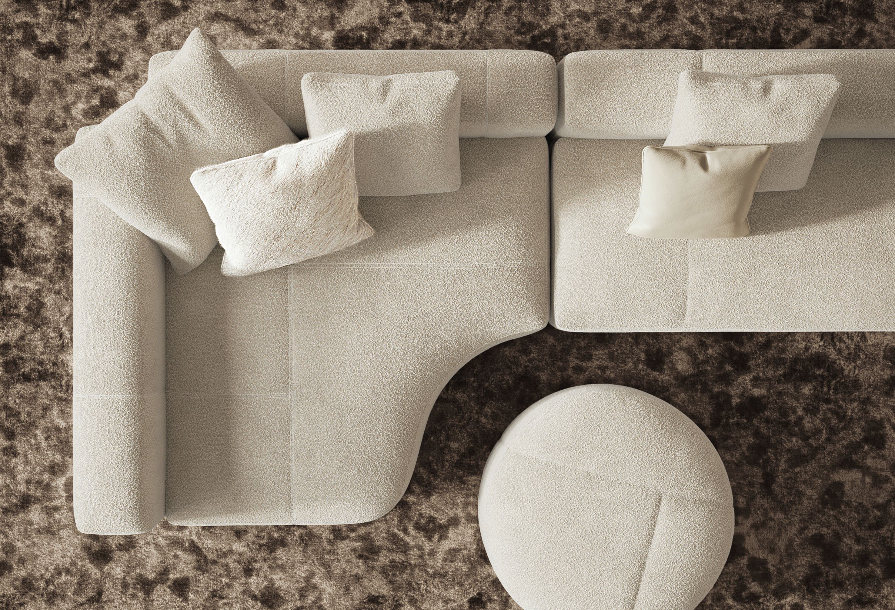 Модульный тканевый диван Minotti Yves ARCH-00127940 - Вид №15