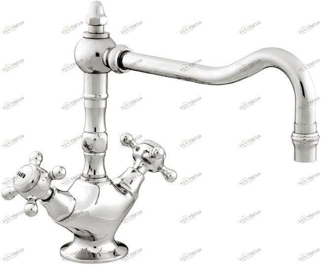 Bronces Mestre Хромированный кухонный смеситель Retro 035030.000.50