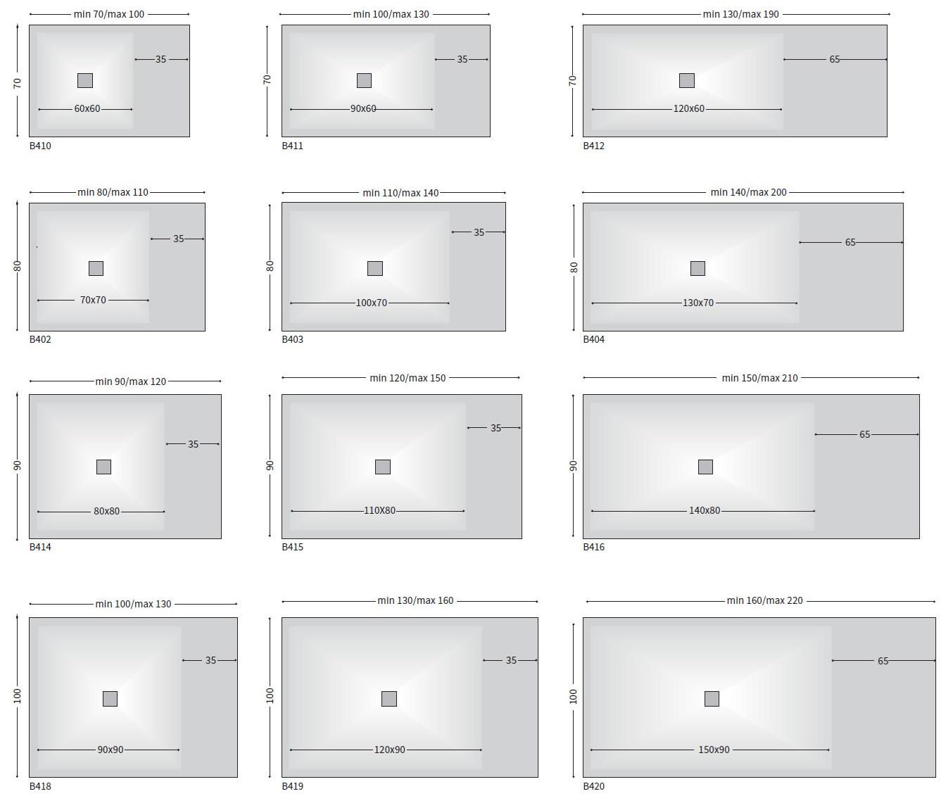 LASA IDEA Поддон для душа прямоугольный, монтируемый заподлицо Syn sun-id-1476591 - Вид №3
