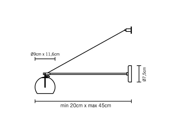 Регулируемая хромированная металлическая настенная лампа Fabbian Beluga White ARCH-00079305 - Вид №2