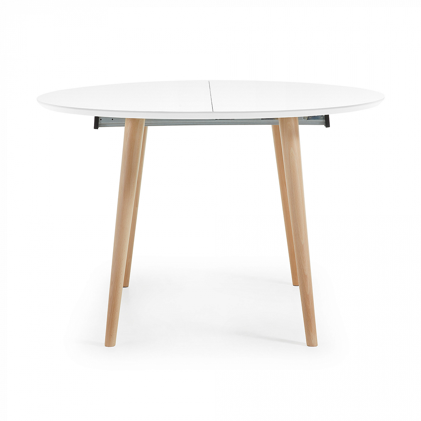 052681 Стол белый круглый La Forma Oakland  - Вид №4