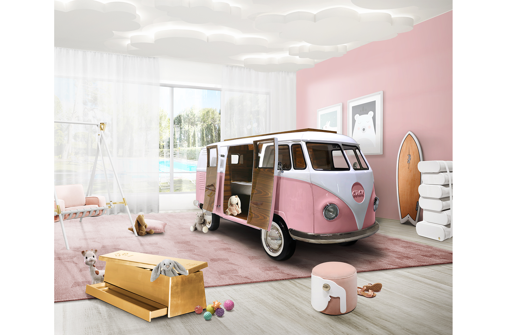 CIST784 Детские пуфики Слон Circu  - Вид №9