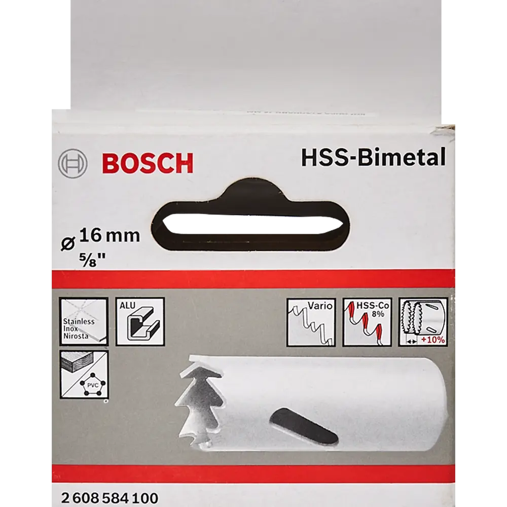 Коронка по стали биметаллическая Bosch 2608584100 16 мм 82857512 STLM-2191951 BOSCH PROFESSIONAL  - Вид №2