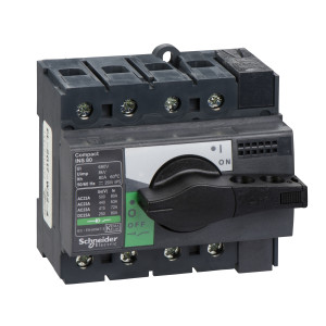 28905 Рубильник Interpact INS 80А 4P, фронтальное исполнение Schneider Electric Compact