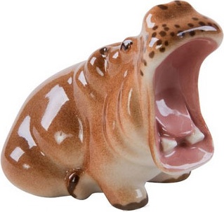 89134 Императорский фарфоровый завод Скульптура "Гиппопотам" Твёрдый фарфор 