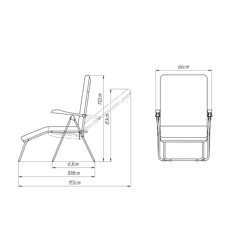 Кресло-шезлонг Турин 108x65x111 см металл розовый/ зеленый с принтом 81956502 STLM-2036644 Santreyd - Вид №8