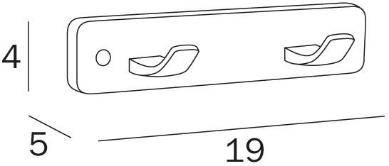 INDA® Крючок для халата гостиницы Hotellerie sun-id-1388336 - Вид №1