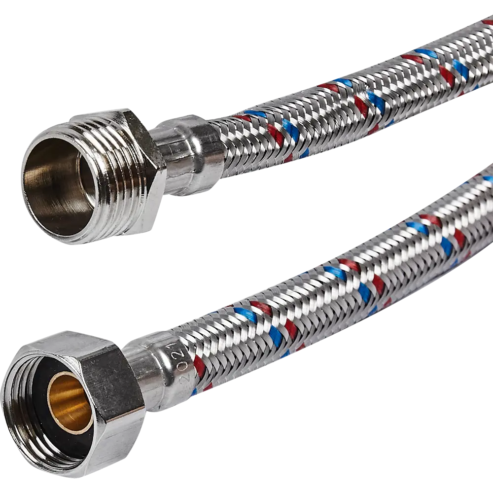 Гибкая подводка для воды ДТРД 60 см x 1/2" наружная-внутренняя резьба STLM-2014236 - Вид №1