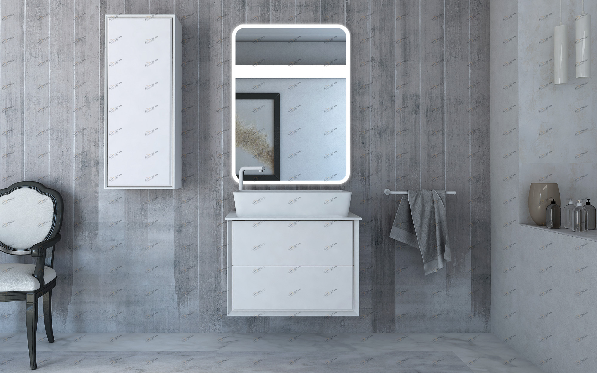 Мебель для ванной CEZARES BELLAGIO 70 Bianco Opaco