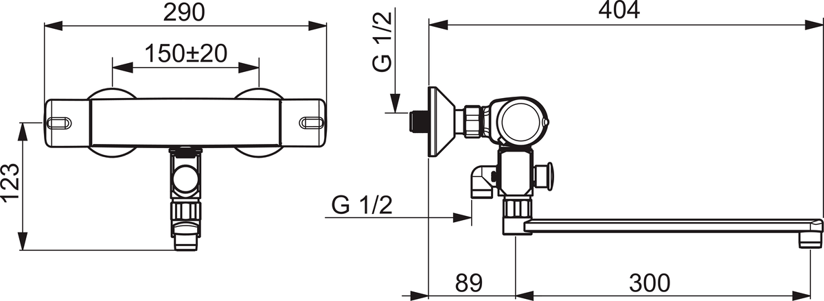 Oras 7447X Смеситель для душа 7447X Nova Хром  - Вид №1