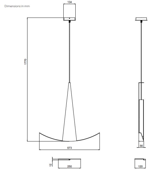 Латунь затемнения светодиодный подвесной светильник LUCE TU Laghee ARCH-00028101 - Вид №9