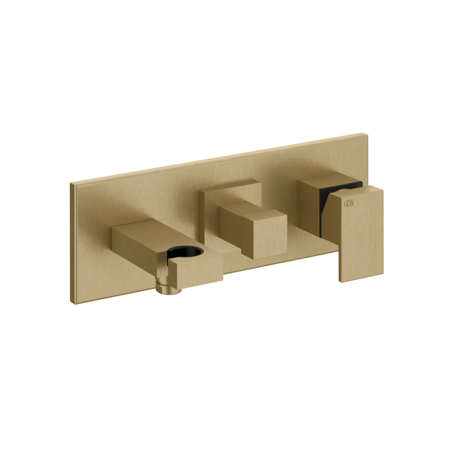 Смеситель для ванны-смеситель для душа 44910 726 Gessi Rettangolo ТЕПЛАЯ БРОНЗА BR. PVD 44910726