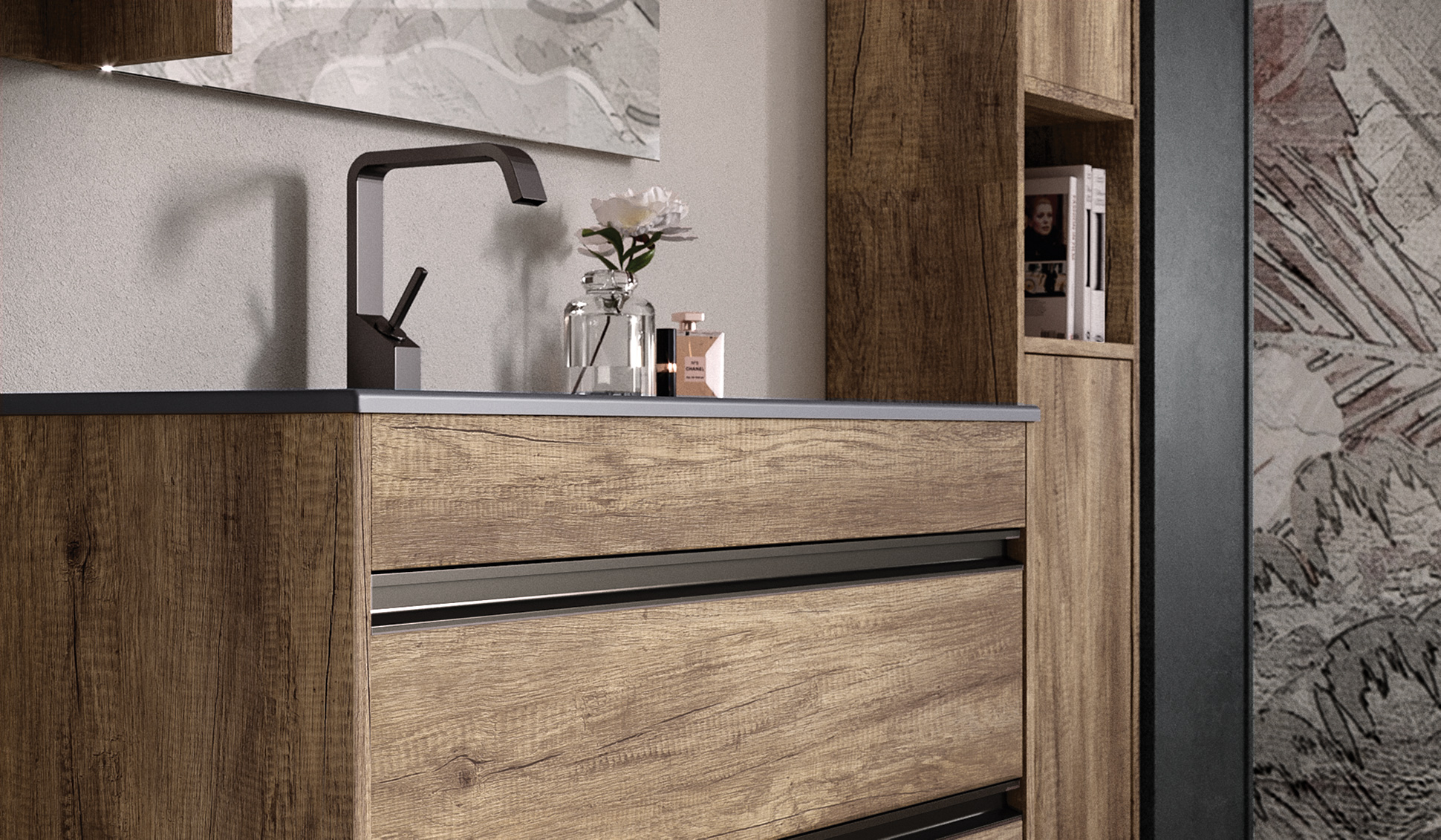 Smart.46 – 14 Mastella  Smart.46  Комплект мебели для ванной  - Вид №2