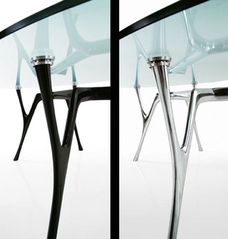 Овальный стол из стали и стекла Caimi Brevetti ARCH-00077640 - Вид №7