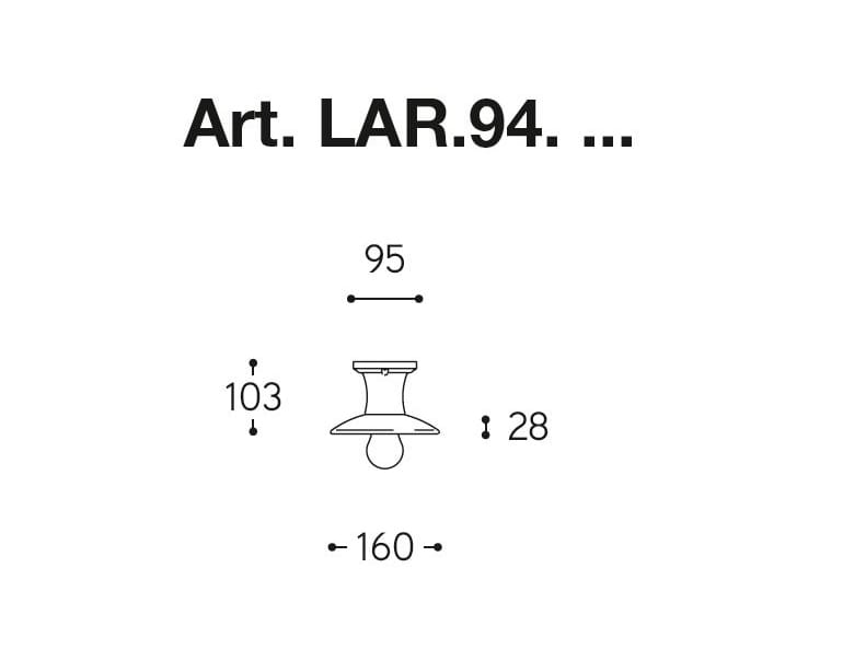 Керамический потолочный светильник Aldo Bernardi остров ARCH-00070999 - Вид №1