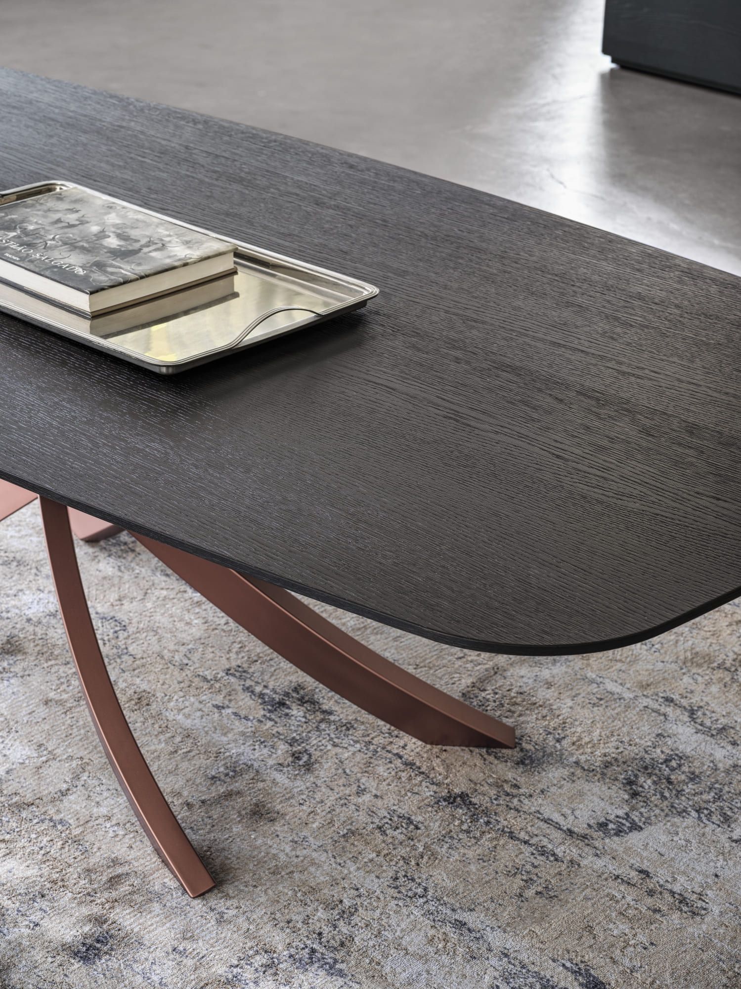 Стальной бочкообразный стол и SuperMarmo Bontempi Casa художественный ARCH-00049413 - Вид №12