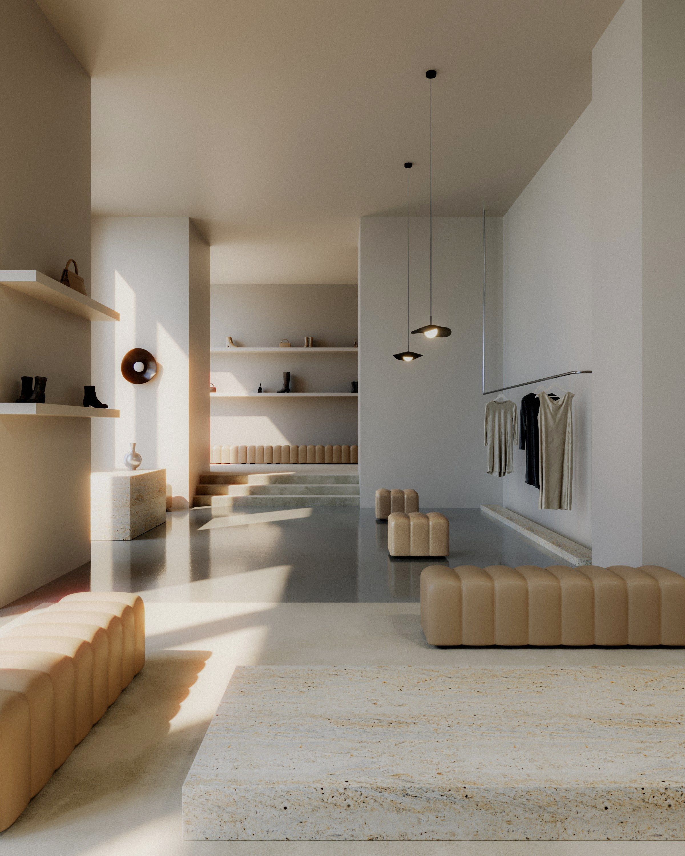 Прямоугольный пуф из ткани NORR11 Studio ARCH-00074372 - Вид №3