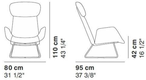 La Cividina Кресло с подлокотниками с подголовником Myplace sun-id-1379378 - Вид №1