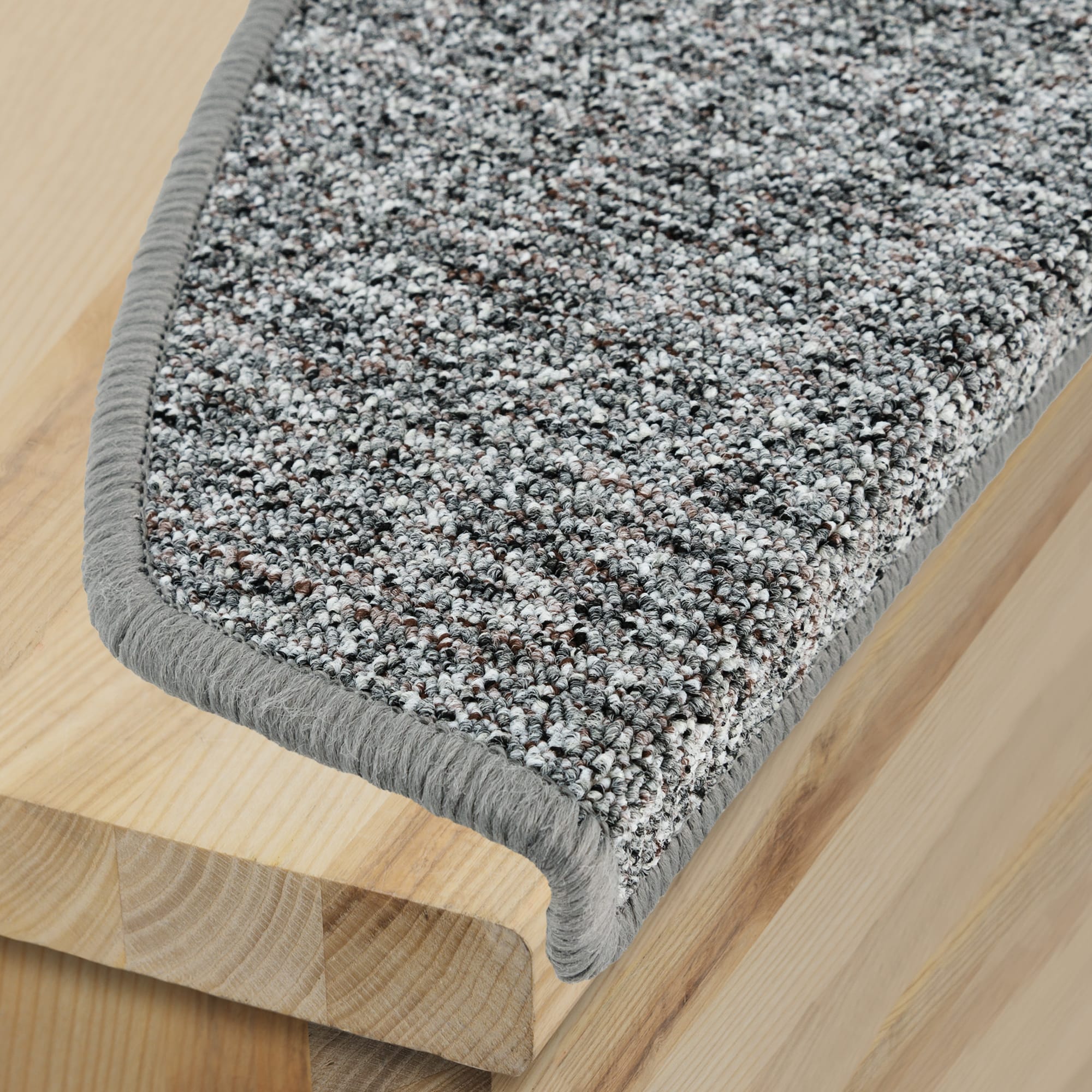 82375929 Коврик для ступеней «Belgra Step» 24x65 см полипропилен цвет серый Santreyd  - Вид №1