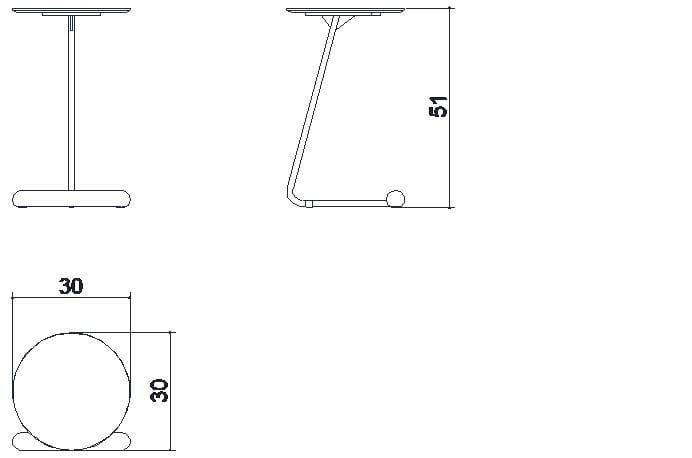 Круглый стол для сервировки в HPL MAMAGREEN Daisy ARCH-00134001 - Вид №2