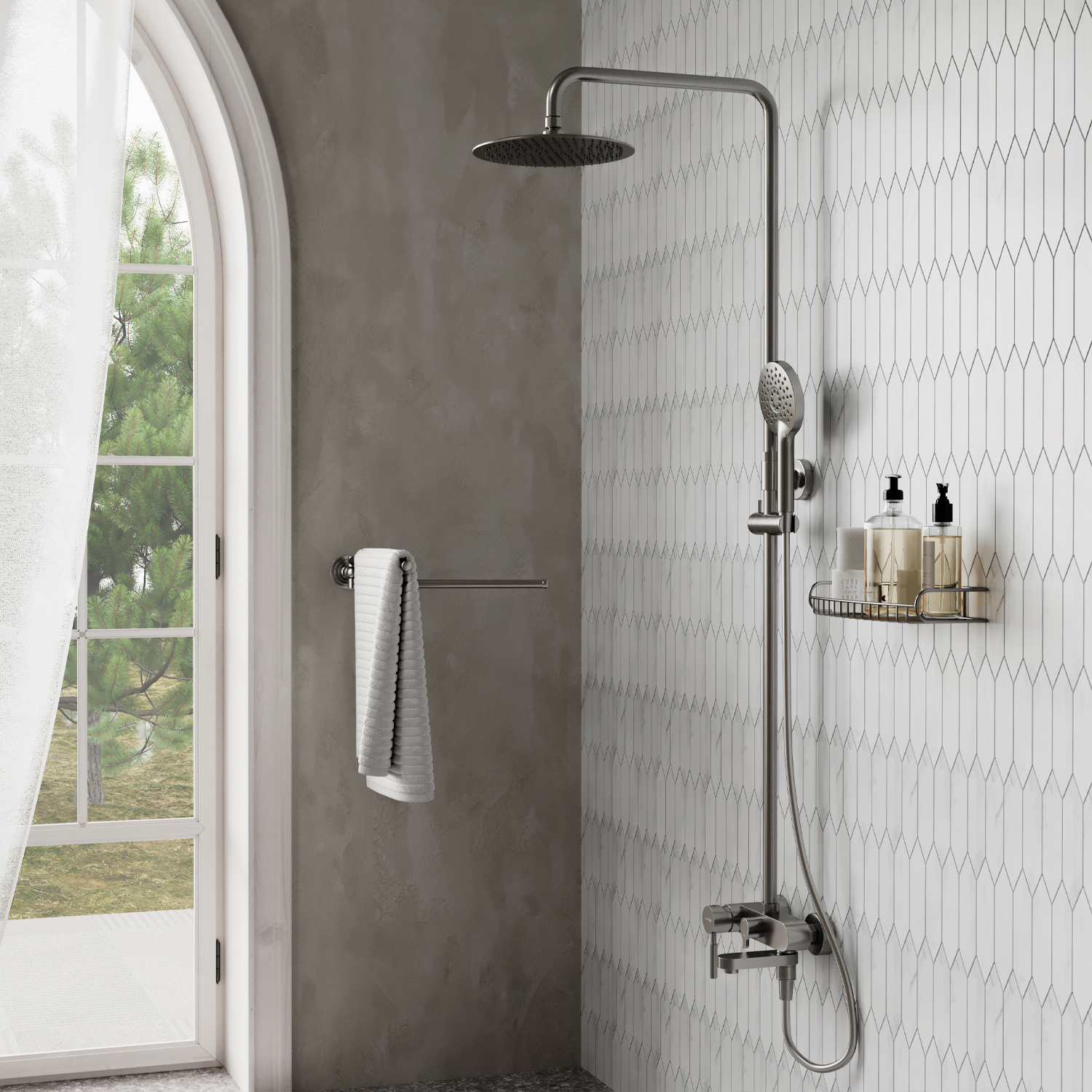 A14201 Душевой комплект со смесителем WasserKRAFT 