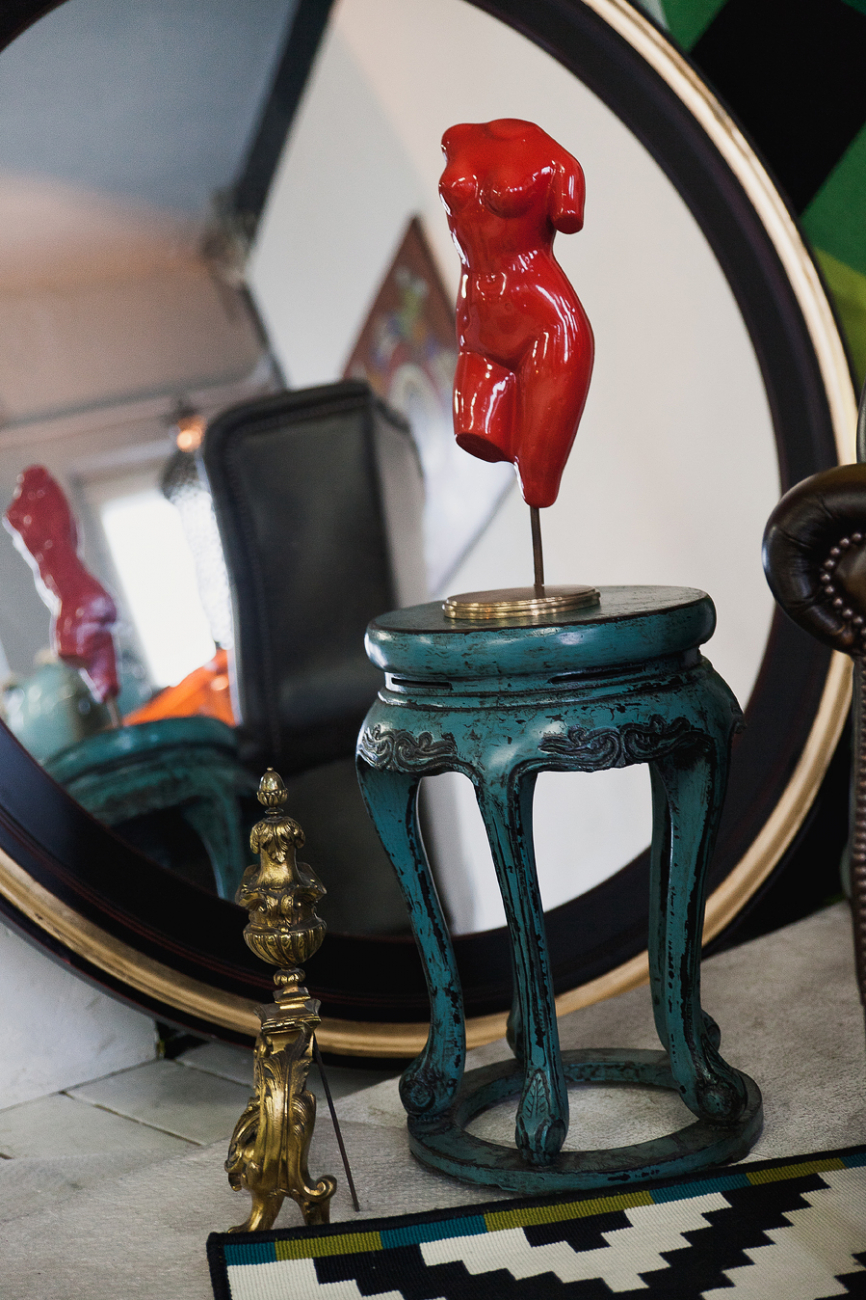 Табурет Юань- дэн Синий ДОМАШНЯЯ ОБСТАНОВКА CHINA 017397 Синий Santreyd  - Вид №7