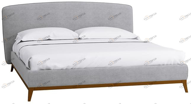 30686 Кровать с ортопедическим основанием и ящиком Сканди Лайт 1.6 Грей R-HOME 40172026h_Грей