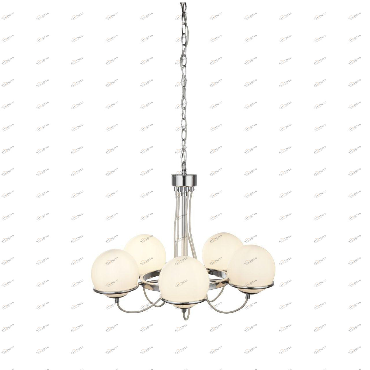 Подвесная люстра Arte Lamp Bergamo A2990LM-5CC ARTE LAMP ДИЗАЙНЕРСКИЕ, BERGAMO CHROME 108400 Белый 