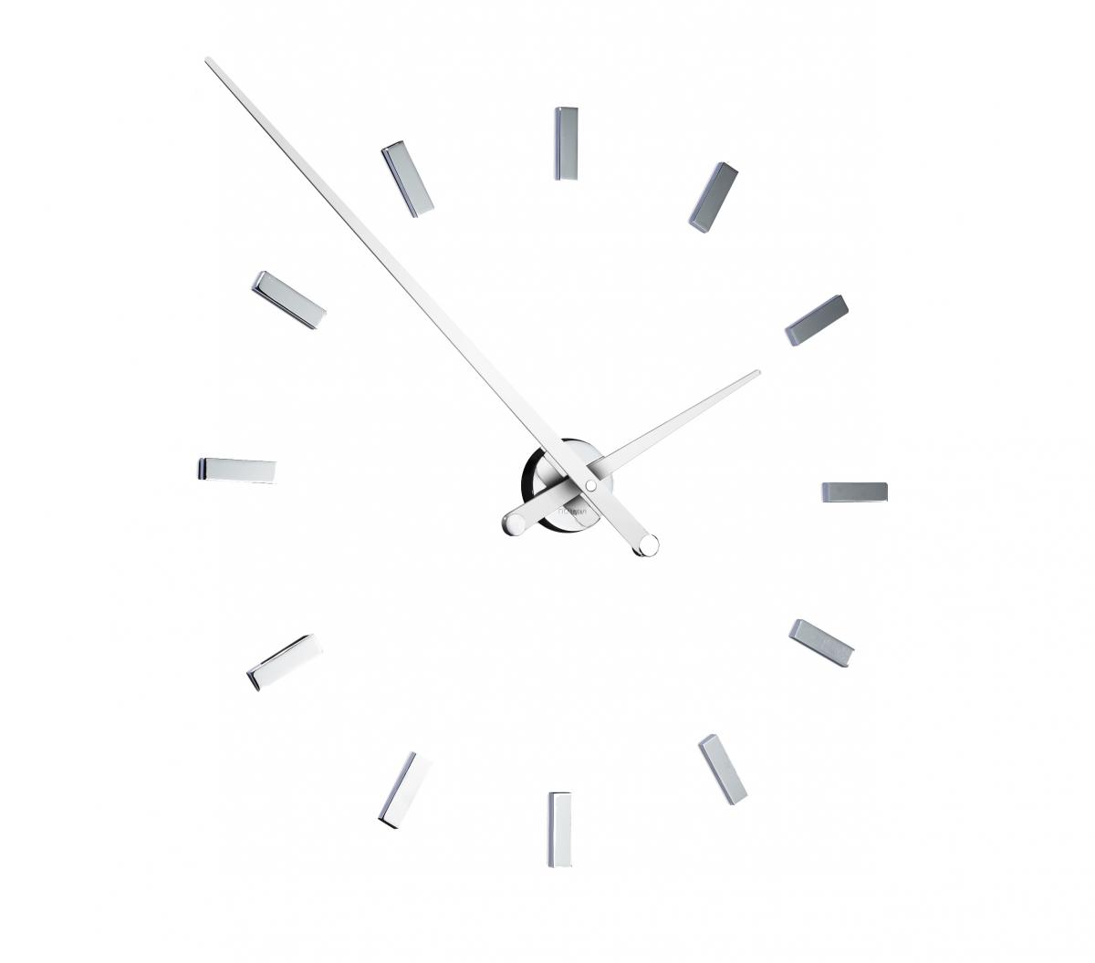 095574 Часы L 12 хром-белый Nomon Tacon 