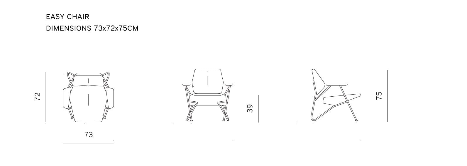 Садовое кресло с подлокотниками prostoria Polygon ARCH-00089385 - Вид №4