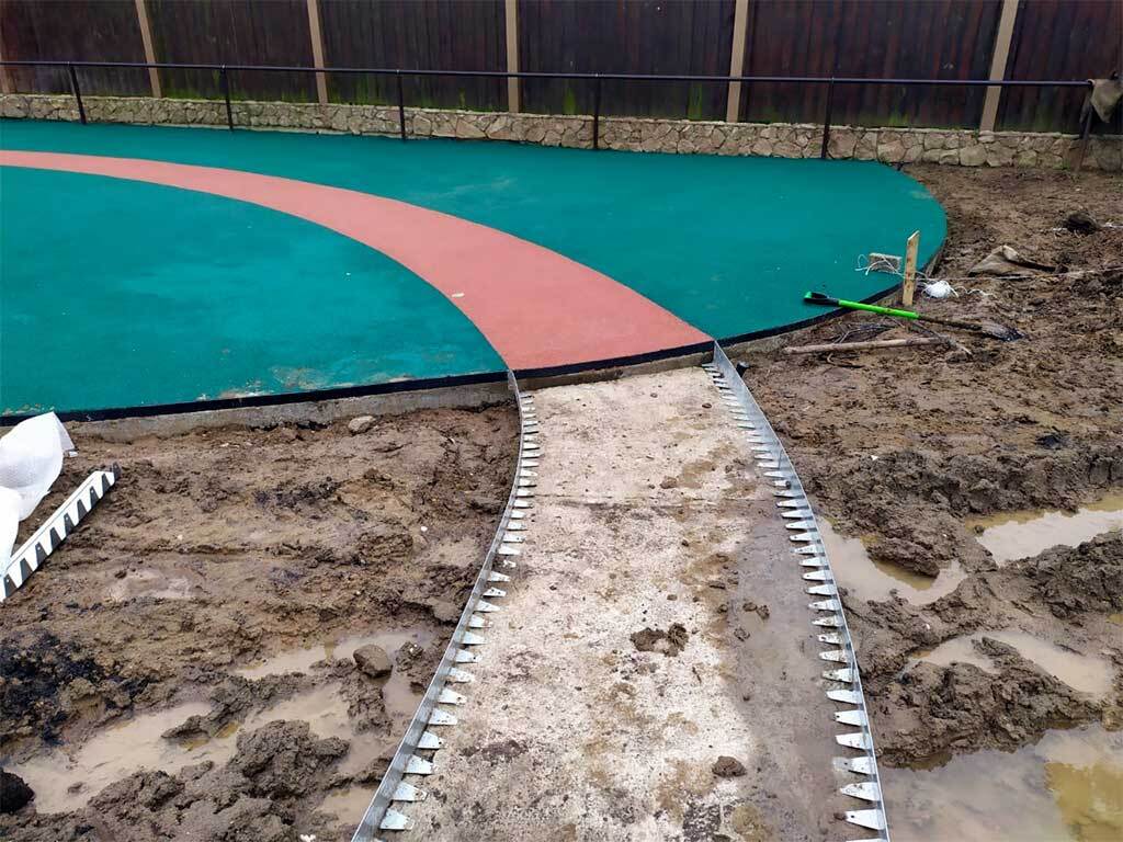 Металлический бордюр 1200*50*45*1,5 компл. ГеоПластБорд GPBST-19 - Вид №9