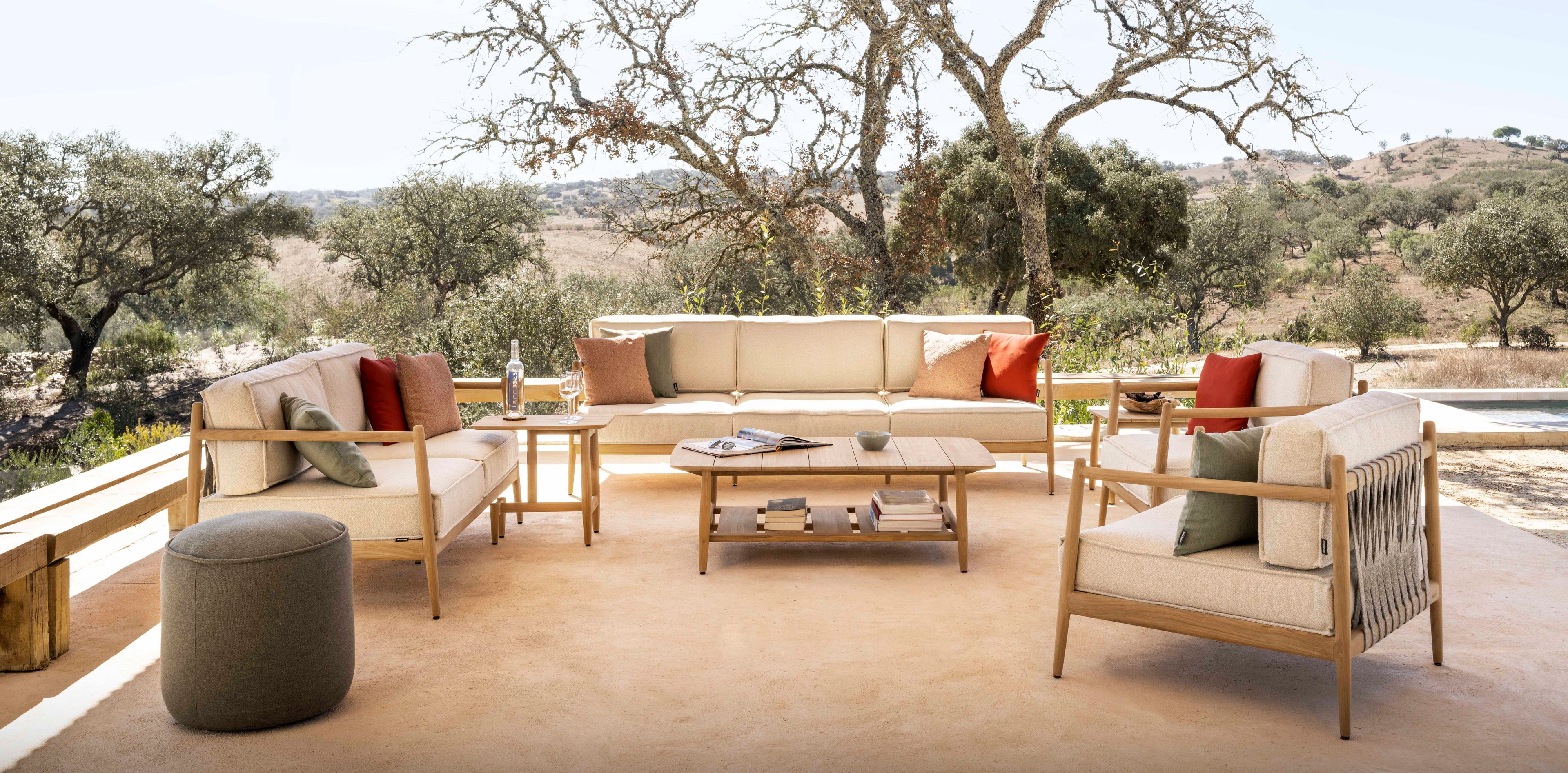 3-местный тканевый садовый диван Jardinico Noa ARCH-00148201 - Вид №3