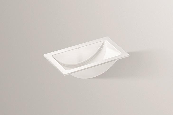 2201100000 Встраиваемая раковина, eb.r585, белая, proshield Alape серия R 