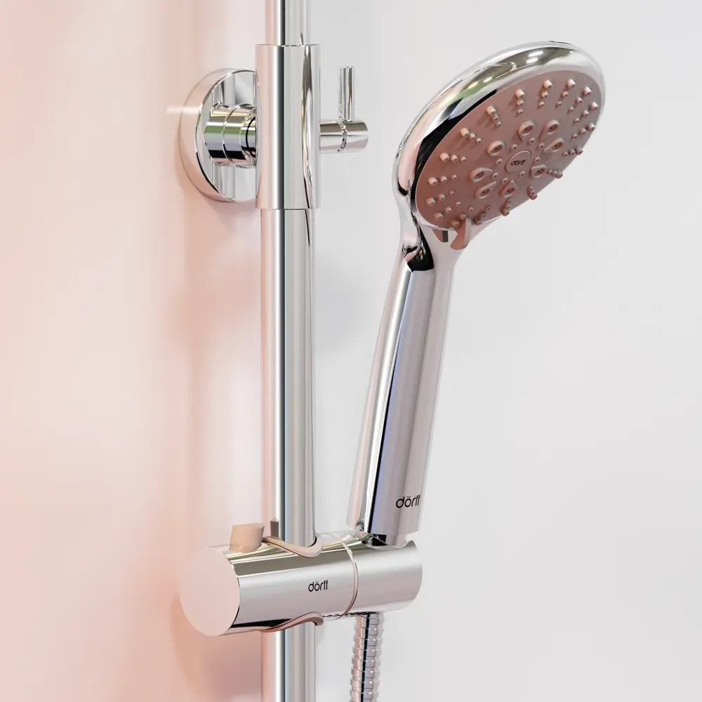 Душевая стойка Dorff с тропическим душем и хромированной отделкой 87812815 STLM-1382276 - Вид №9