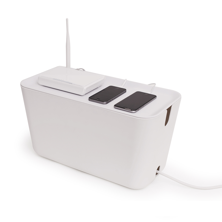 Органайзер белый для проводов большой Cablebox BOSIGN  00-3872107 Белый  - Вид №1