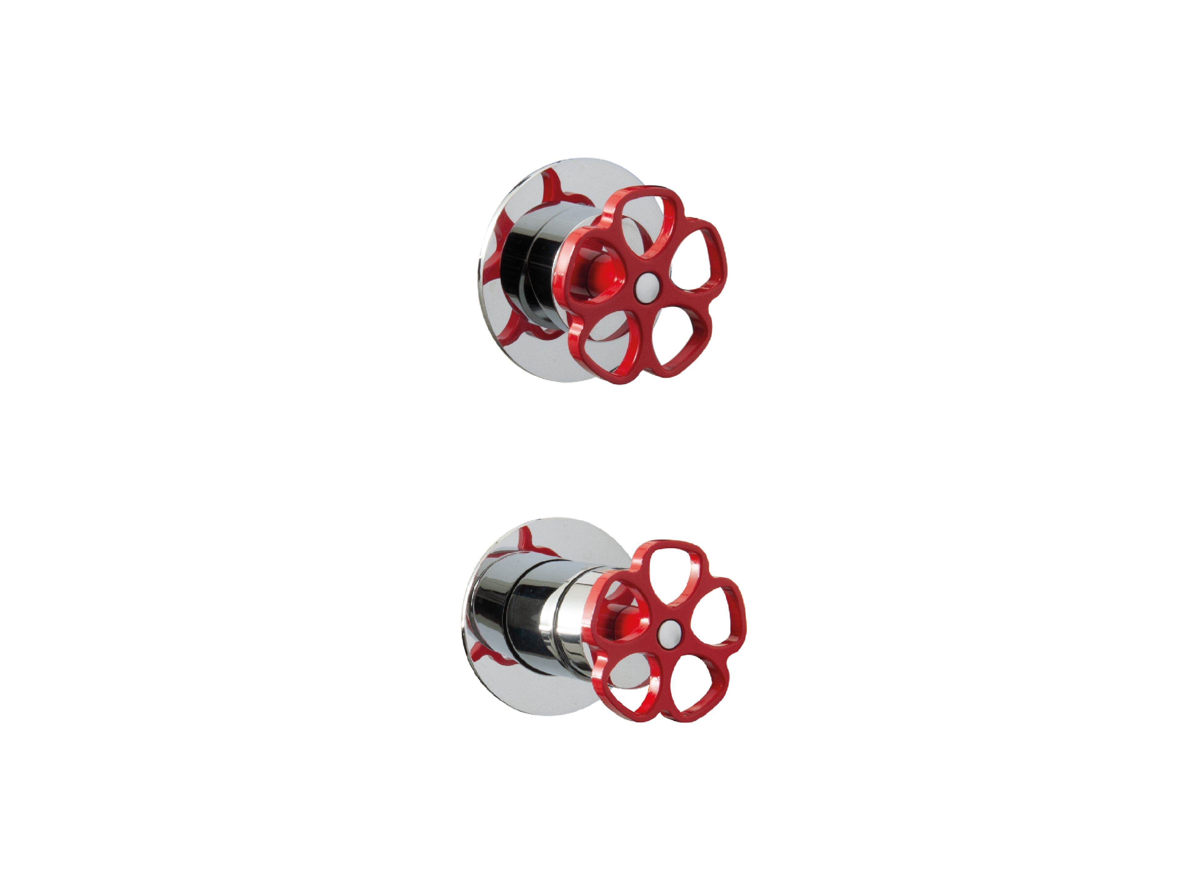 Смеситель для душа из хромированной латуни с 2 отверстиями QD Magistro Lab Flora ARCH-00019252 - Вид №1