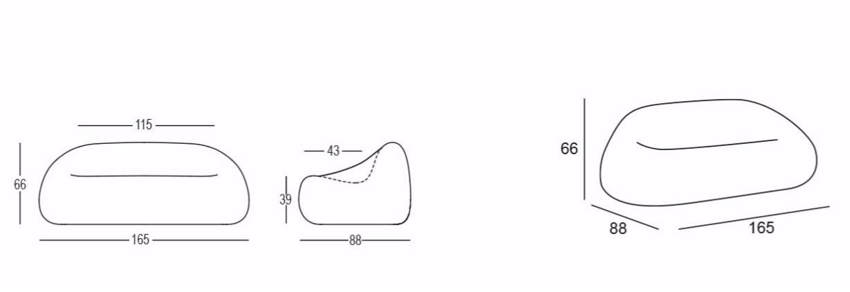 Plust 2-х местный полиэтиленовый диван Gumball sun-id-1428361 - Вид №12
