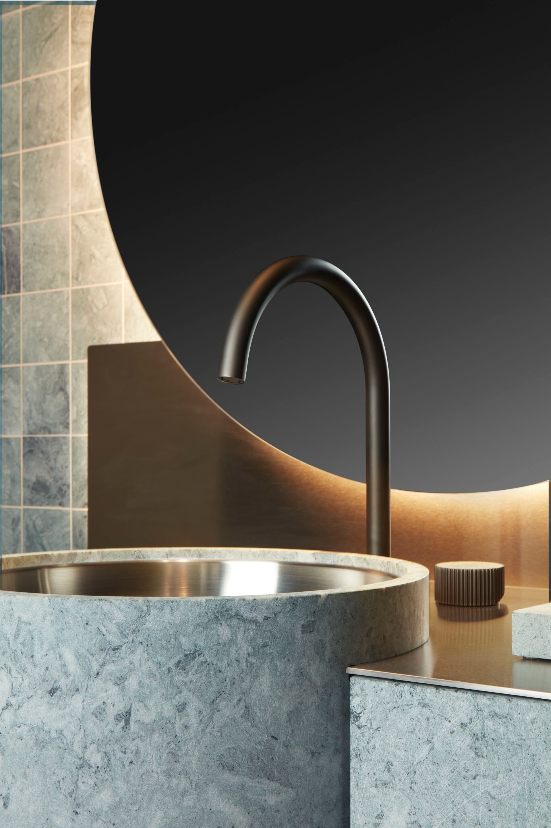 Круглый мраморный подвесной умывальник Salvatori The Small Hours ARCH-00128427 - Вид №3