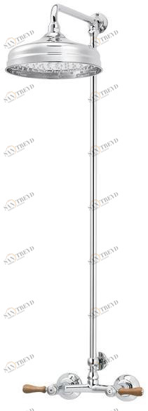 rvb Настенная душевая стойка из латуни с душевой лейкой 1935 wood 1936.11.63-cc