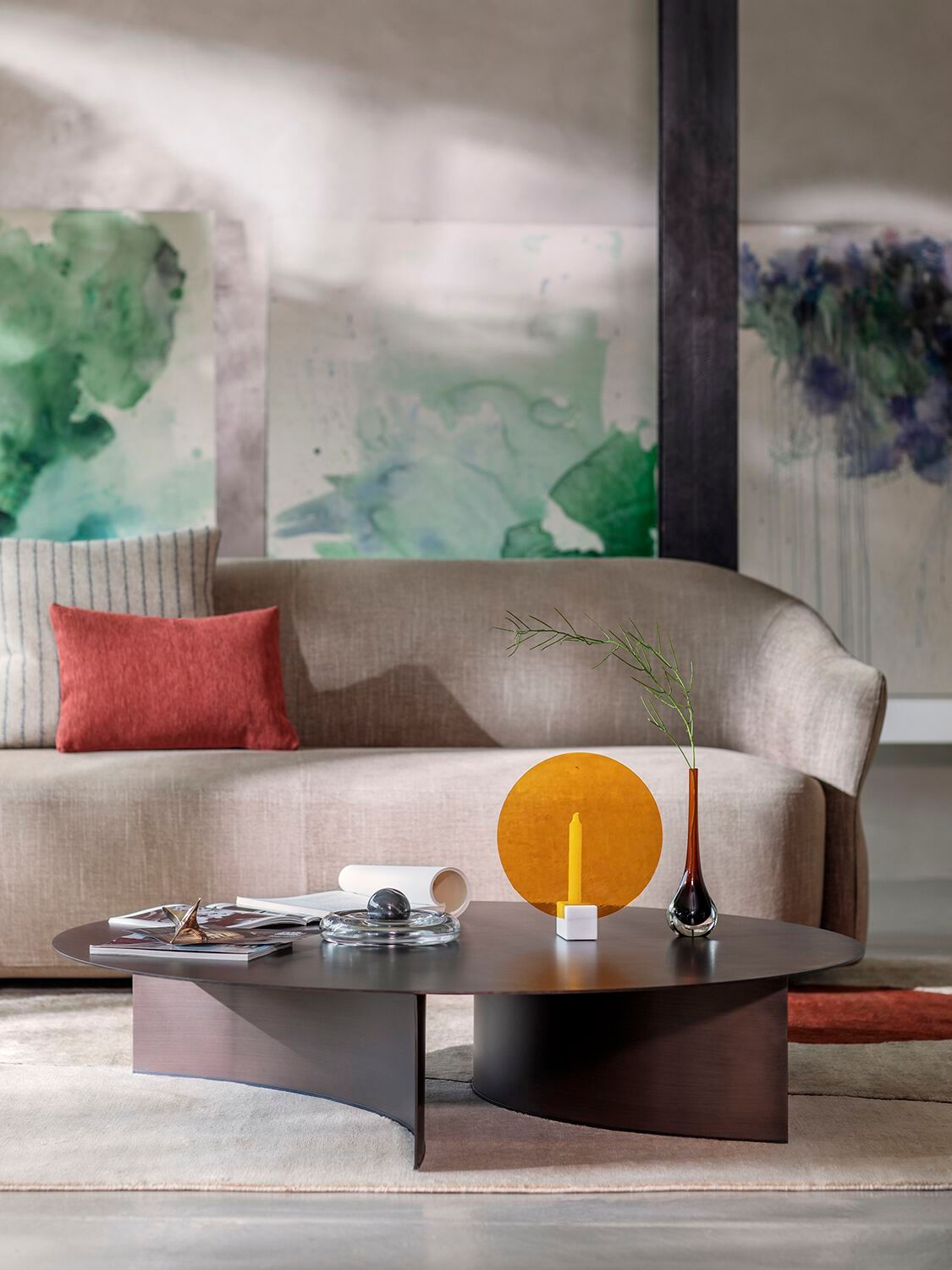 Круглый металлический журнальный столик Flou Pierre ARCH-00127357 - Вид №14