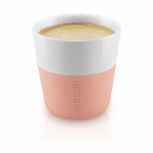 EVA SOLO 501088 Чашки для эспрессо, 80 мл, 2 шт, персиковый Фарфор, силикон