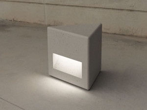 Наружное сиденье из армированного волокном бетона