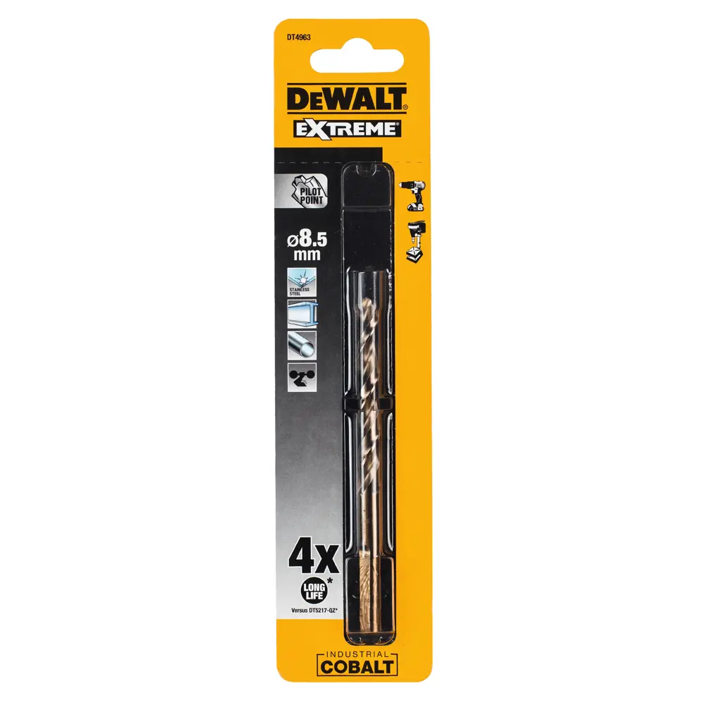 Сверло по металлу Dewalt 8.5х117 мм STLM-2012872 - Вид №1