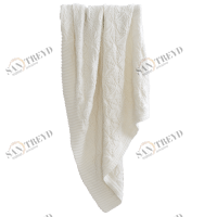 Плед MARLY малый APERO ВЯЗАНЫЕ, ОДНОТОННЫЕ 010336 Молочный;белый 