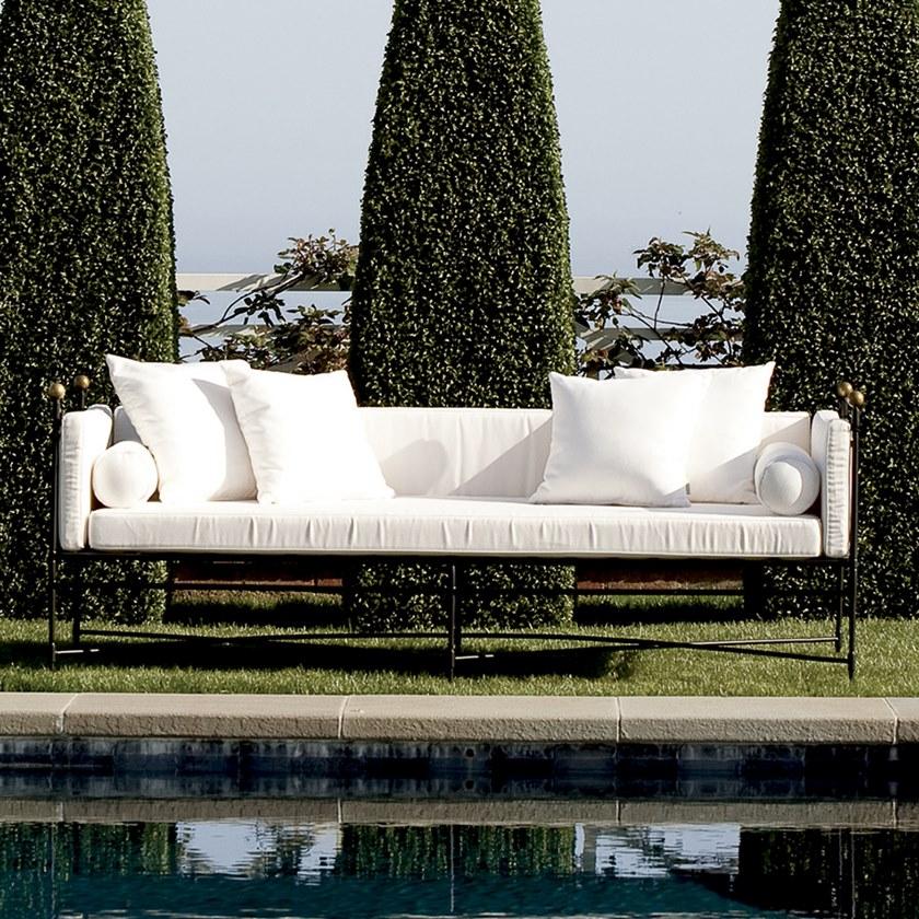 JANUS et Cie Круглый сервировочный стол из нержавеющей стали и стекла Amalfi sun-id-1430747 - Вид №2