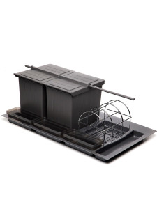 Система сортировки мусора Omega Duet/Top 900/31 Anthracite NAVAKO
