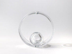 Ваза из дутого стекла