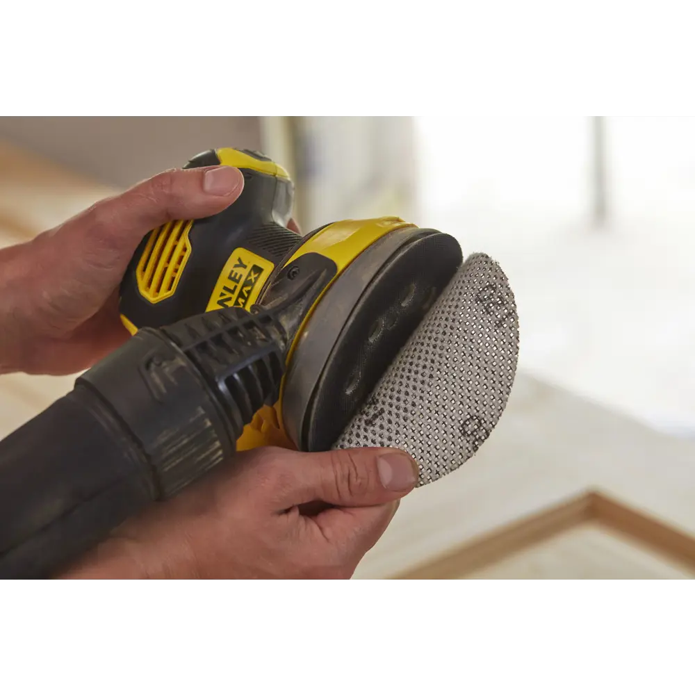 Эксцентриковая шлифмашина Stanley Fatmax SFMCW220B-XJ SF, 125 мм, 18 В, без АКБ и ЗУ STLM-2201220 - Вид №13